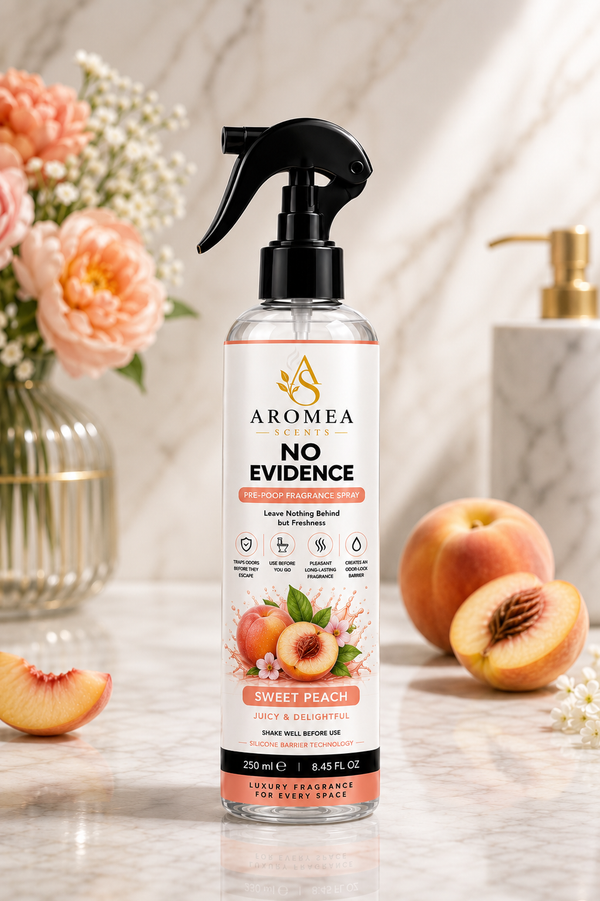 Aromea No Evidence Sweet Peach Pre-Poop Fragrance Spray